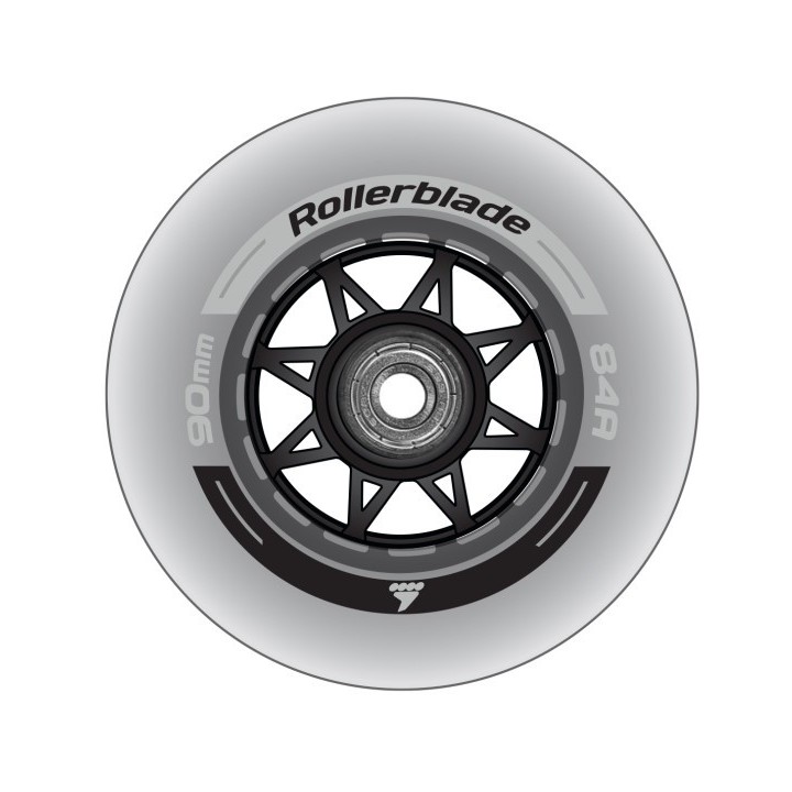 8 Roues + 8 Roulements 90MM/SG9 WHEEL/BEARING XT