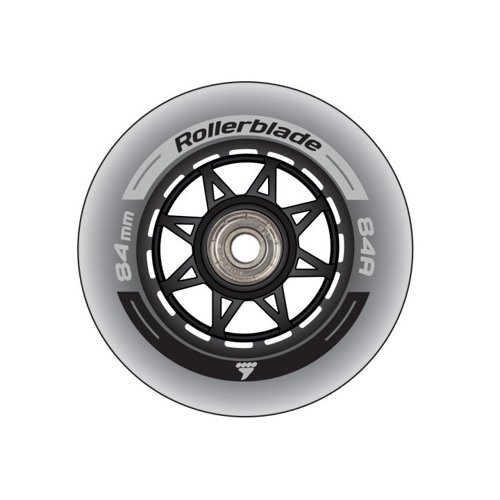 8 Roues + 8 Roulements 84MM/SG7 WHEEL/BEARING XT