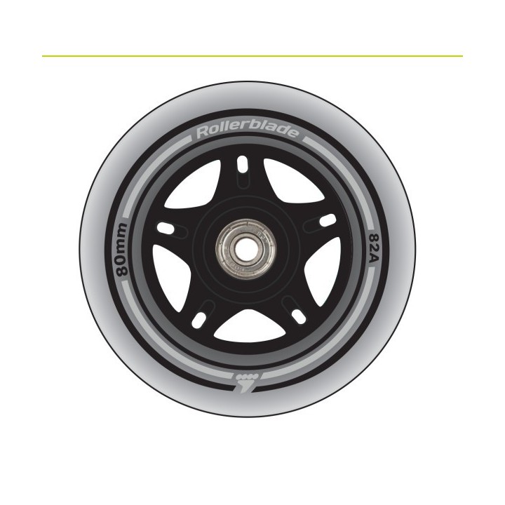 8 Roues + 8 Roulements 80MM/SG7 WHEEL/BEARING XT