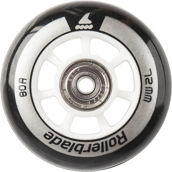 ROUES  76MM/80A + roulements SG5 (8 Roues)