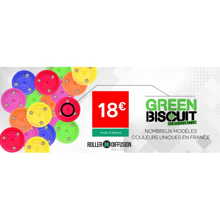 PALET ROLLER HOCKEY GREEN BISCUIT
