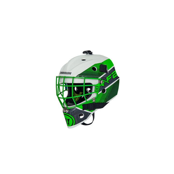 Masque de gardien Warrior F1 ENFANT Fluo / Vert / Blanc