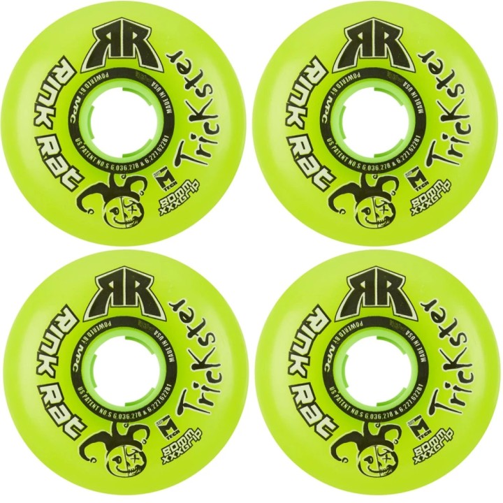 ROUES RINK RAT TRICKSTER XXX - GREEN - PACK DE 4