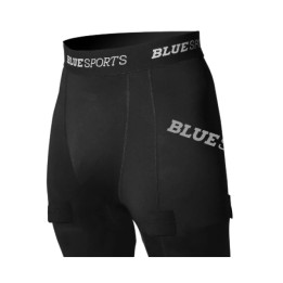 Short Blue Sports Ajusté avec Coquille