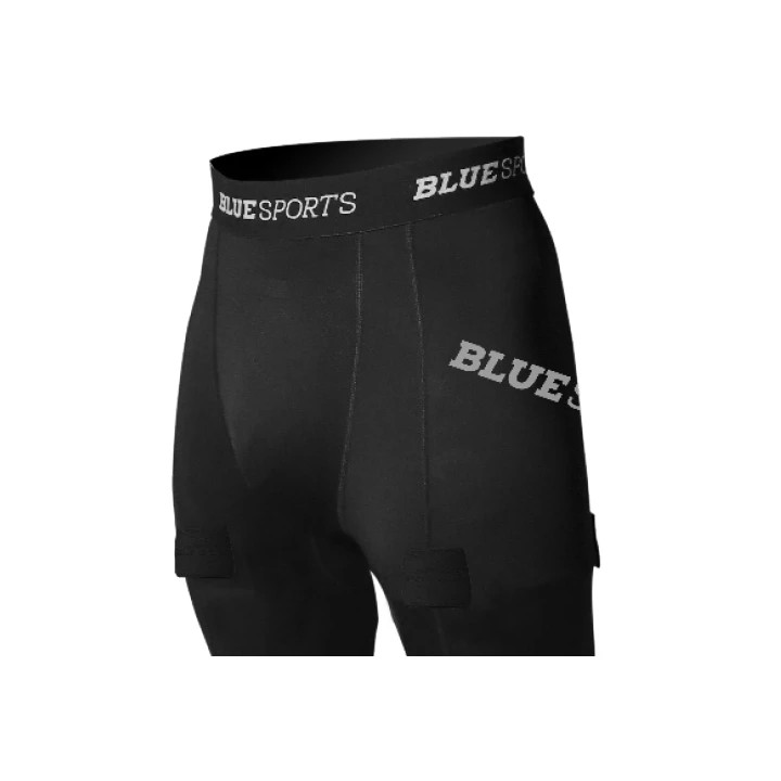 Short Blue Sports Ajusté avec Coquille