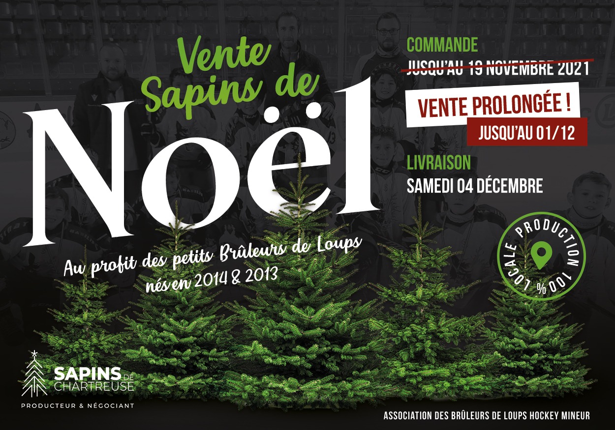 Vente de Sapins de Noël au profit de la catégorie U9