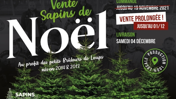 Vente de Sapins de Noël au profit de la catégorie U9