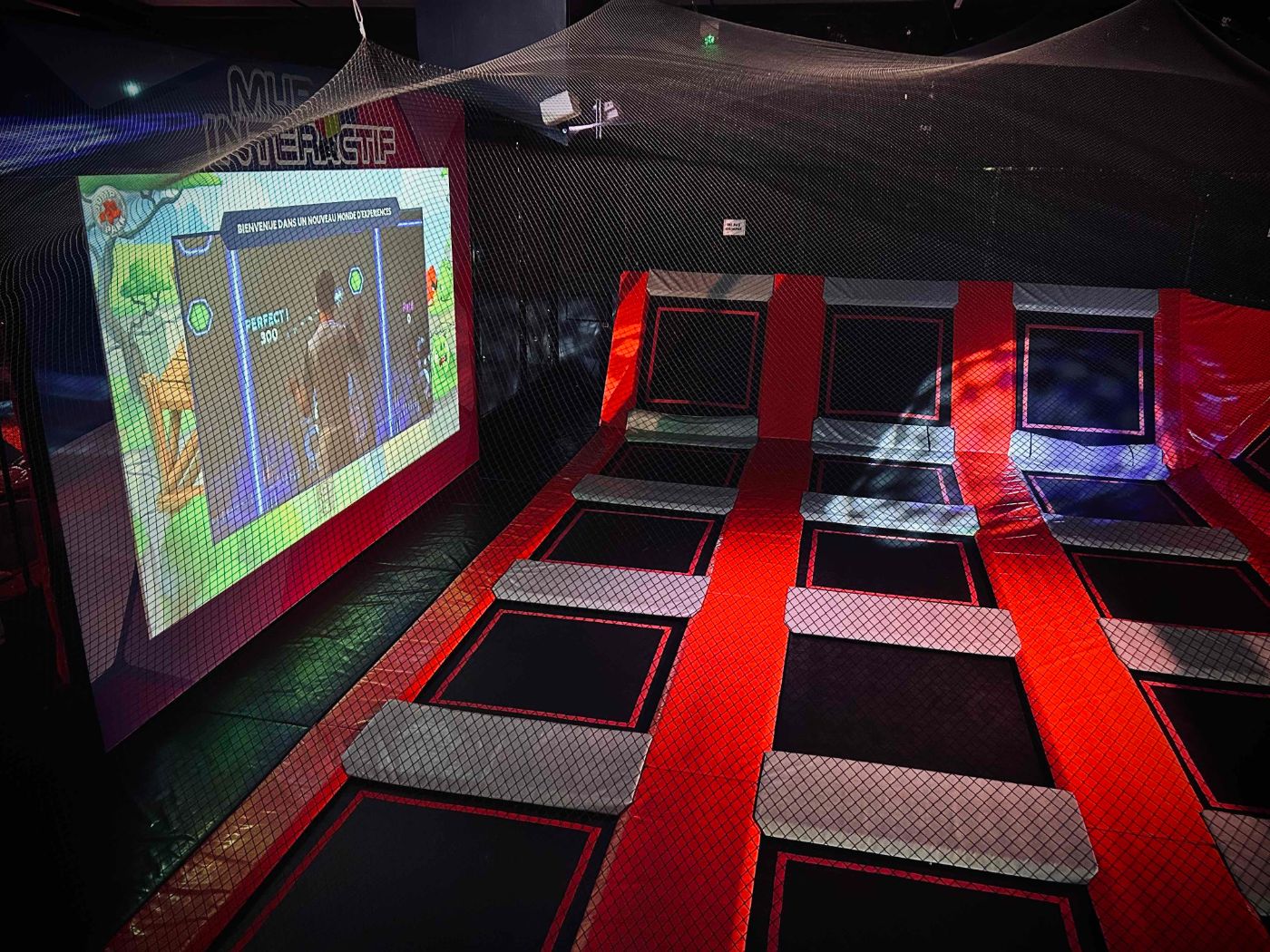 Mur de jeu interactif Neo Jump du Jump Park